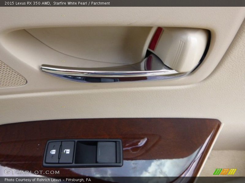 Starfire White Pearl / Parchment 2015 Lexus RX 350 AWD