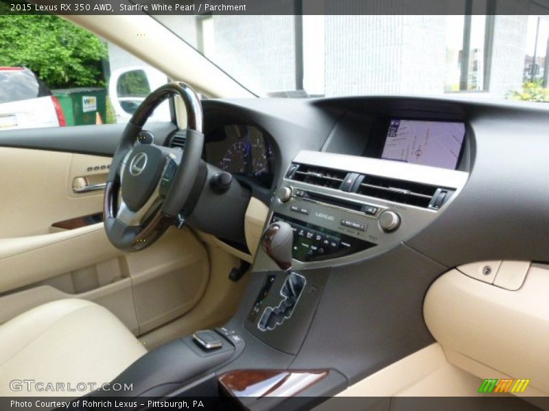 Starfire White Pearl / Parchment 2015 Lexus RX 350 AWD