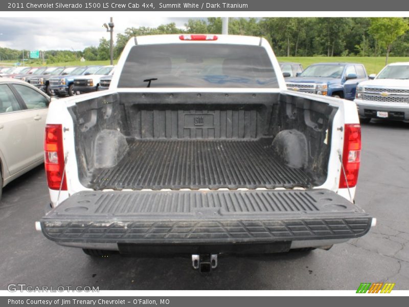 Summit White / Dark Titanium 2011 Chevrolet Silverado 1500 LS Crew Cab 4x4