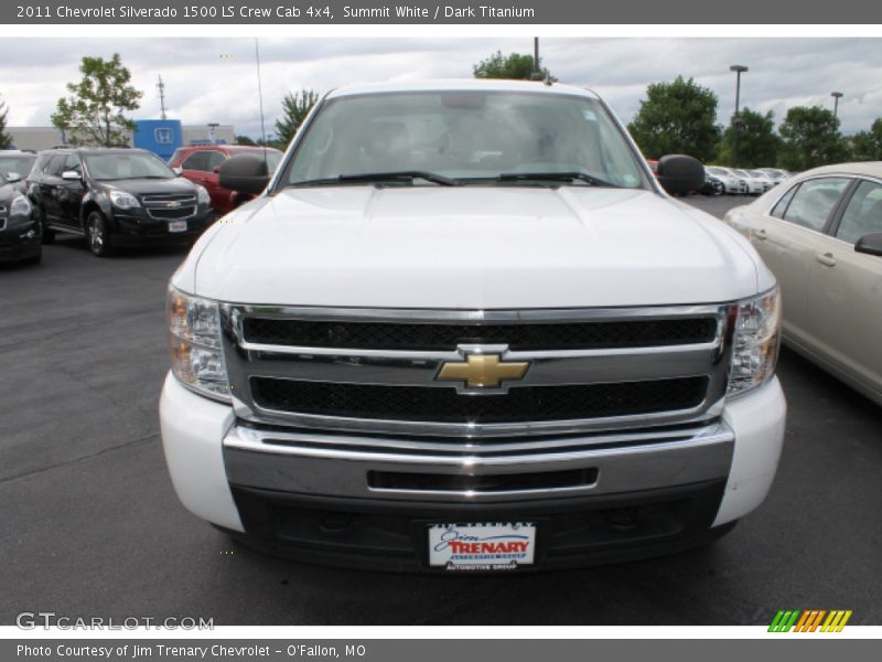 Summit White / Dark Titanium 2011 Chevrolet Silverado 1500 LS Crew Cab 4x4