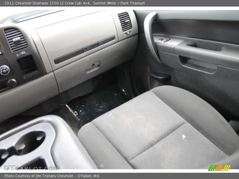Summit White / Dark Titanium 2011 Chevrolet Silverado 1500 LS Crew Cab 4x4