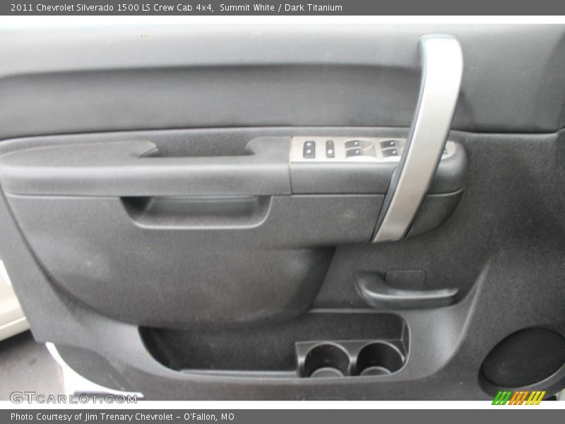 Summit White / Dark Titanium 2011 Chevrolet Silverado 1500 LS Crew Cab 4x4