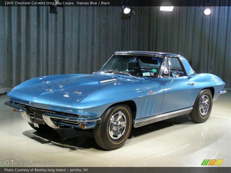 Nassau Blue / Black 1966 Chevrolet Corvette Sting Ray Coupe