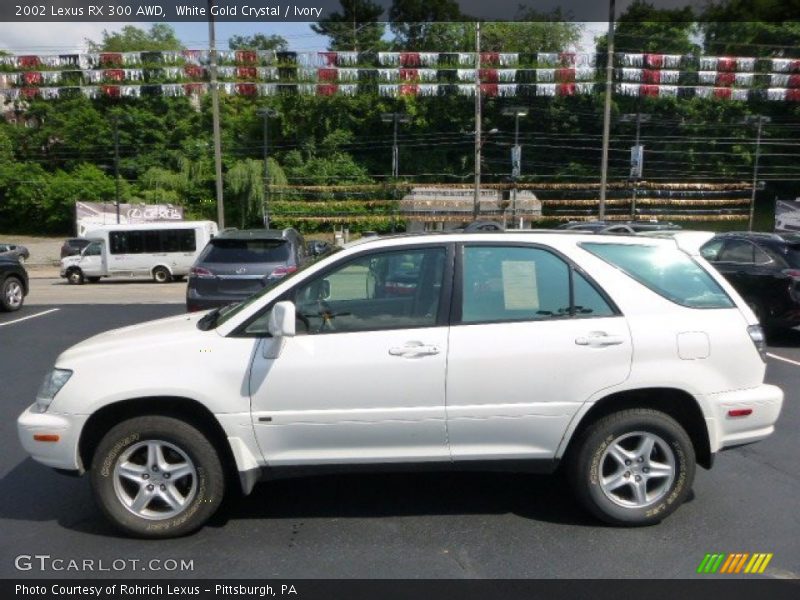 White Gold Crystal / Ivory 2002 Lexus RX 300 AWD