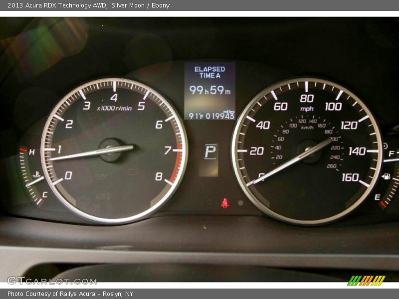 Silver Moon / Ebony 2013 Acura RDX Technology AWD