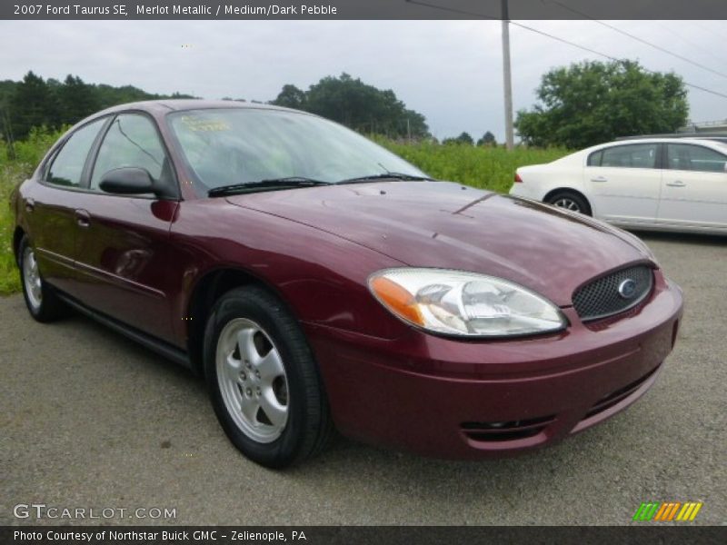 Merlot Metallic / Medium/Dark Pebble 2007 Ford Taurus SE