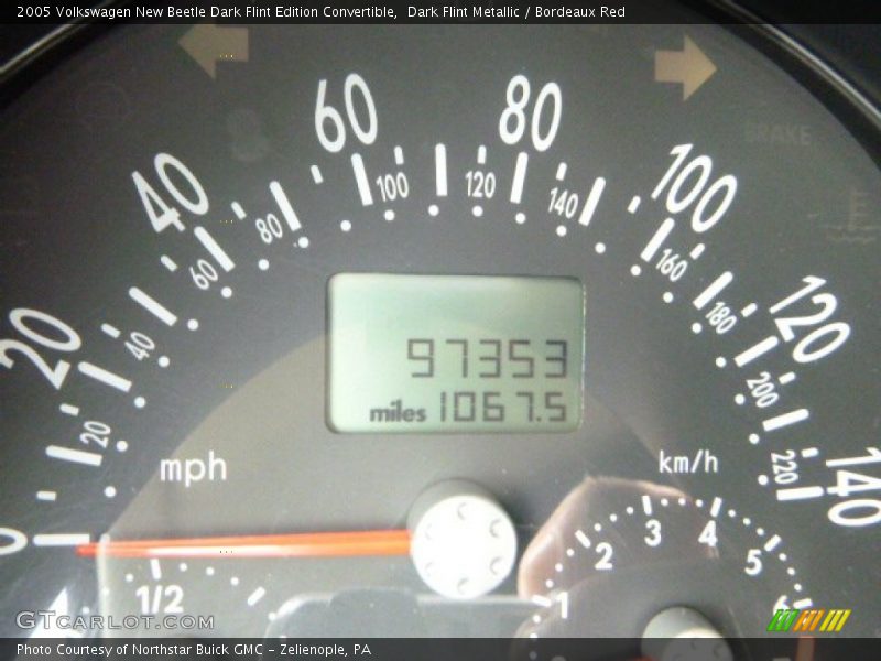 Dark Flint Metallic / Bordeaux Red 2005 Volkswagen New Beetle Dark Flint Edition Convertible