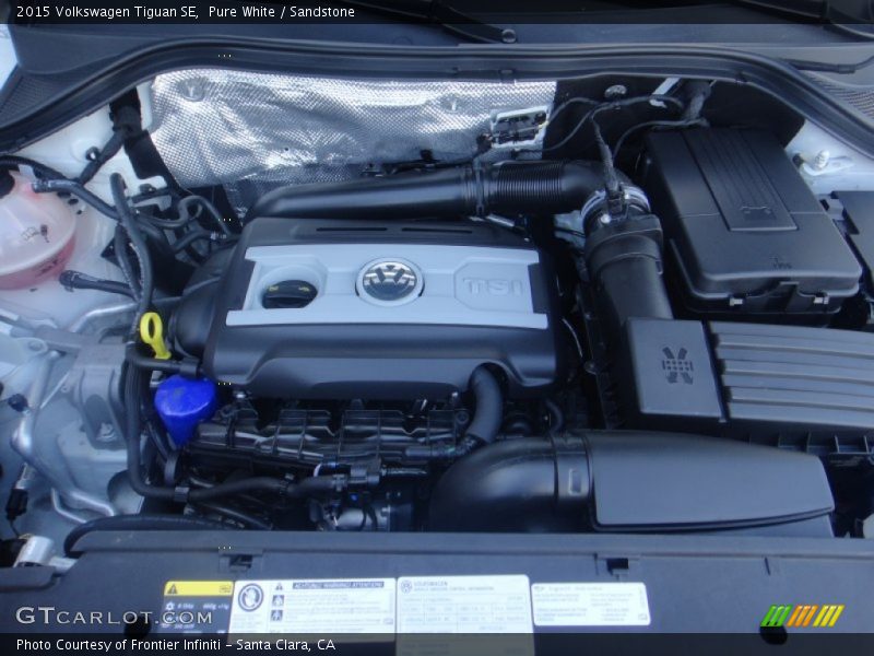 Pure White / Sandstone 2015 Volkswagen Tiguan SE