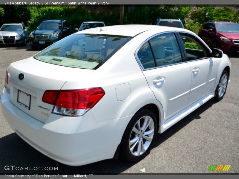 Satin White Pearl / Ivory 2014 Subaru Legacy 2.5i Premium