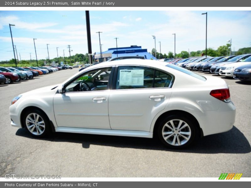 Satin White Pearl / Ivory 2014 Subaru Legacy 2.5i Premium