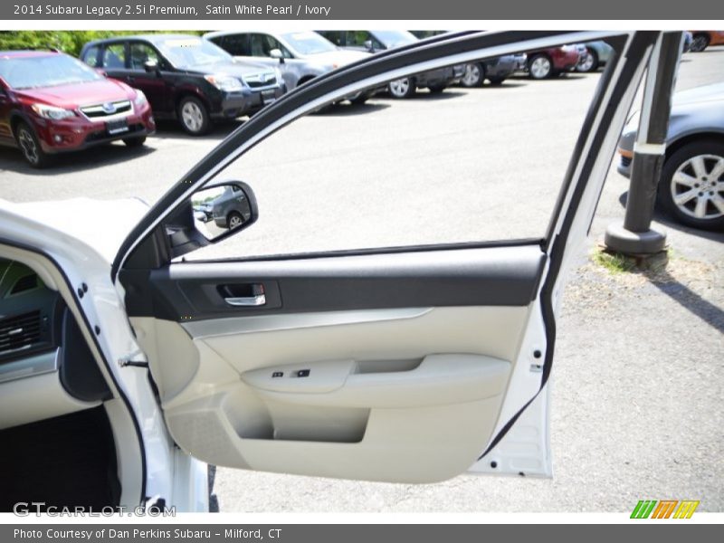 Satin White Pearl / Ivory 2014 Subaru Legacy 2.5i Premium