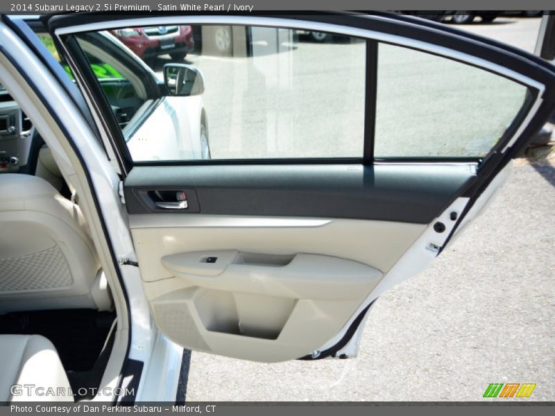 Satin White Pearl / Ivory 2014 Subaru Legacy 2.5i Premium