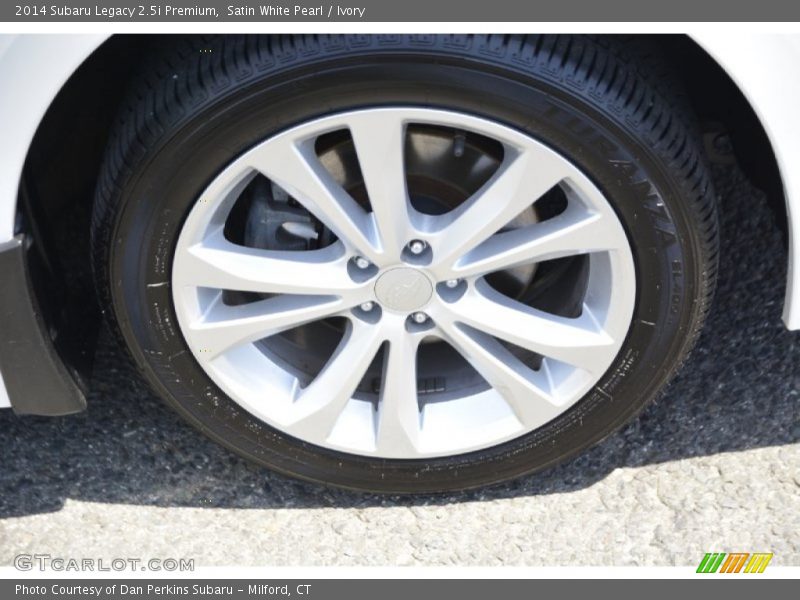 Satin White Pearl / Ivory 2014 Subaru Legacy 2.5i Premium