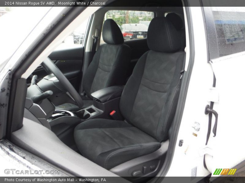 Moonlight White / Charcoal 2014 Nissan Rogue SV AWD