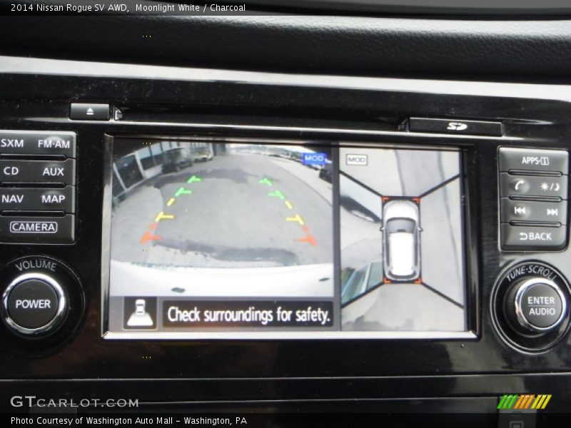 Moonlight White / Charcoal 2014 Nissan Rogue SV AWD