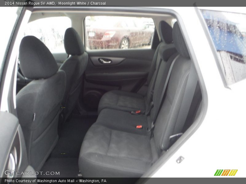 Moonlight White / Charcoal 2014 Nissan Rogue SV AWD