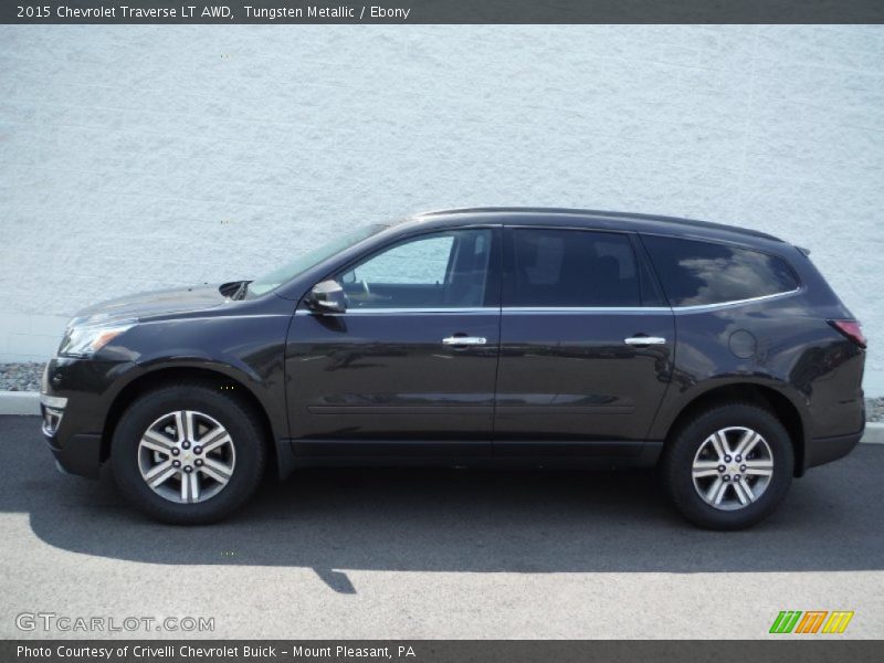 Tungsten Metallic / Ebony 2015 Chevrolet Traverse LT AWD