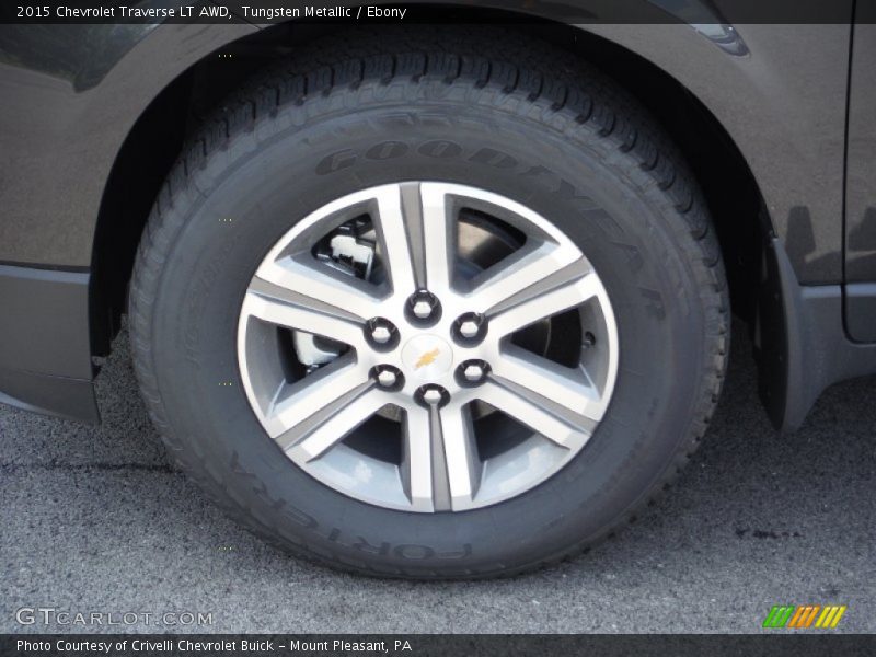 Tungsten Metallic / Ebony 2015 Chevrolet Traverse LT AWD