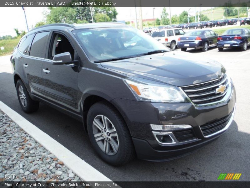 Tungsten Metallic / Ebony 2015 Chevrolet Traverse LT AWD