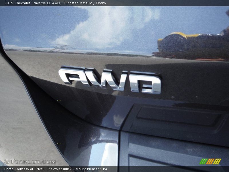 Tungsten Metallic / Ebony 2015 Chevrolet Traverse LT AWD