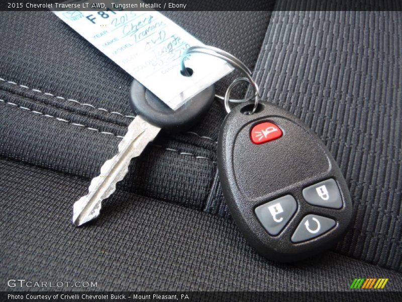 Tungsten Metallic / Ebony 2015 Chevrolet Traverse LT AWD