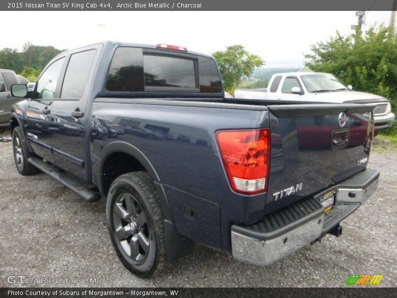 Arctic Blue Metallic / Charcoal 2015 Nissan Titan SV King Cab 4x4