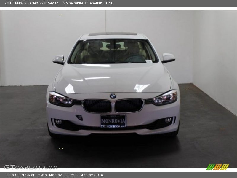 Alpine White / Venetian Beige 2015 BMW 3 Series 328i Sedan