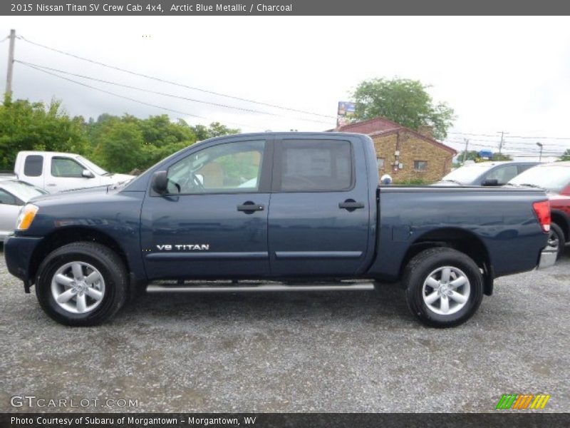 Arctic Blue Metallic / Charcoal 2015 Nissan Titan SV Crew Cab 4x4