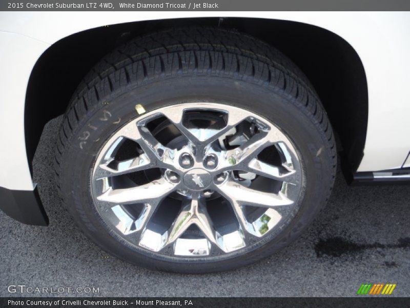 White Diamond Tricoat / Jet Black 2015 Chevrolet Suburban LTZ 4WD