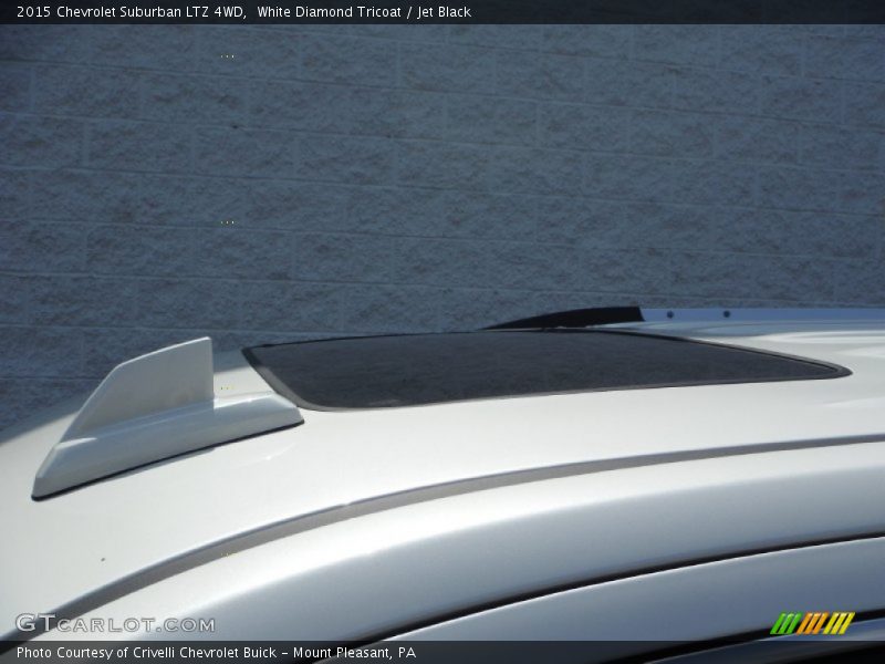 White Diamond Tricoat / Jet Black 2015 Chevrolet Suburban LTZ 4WD