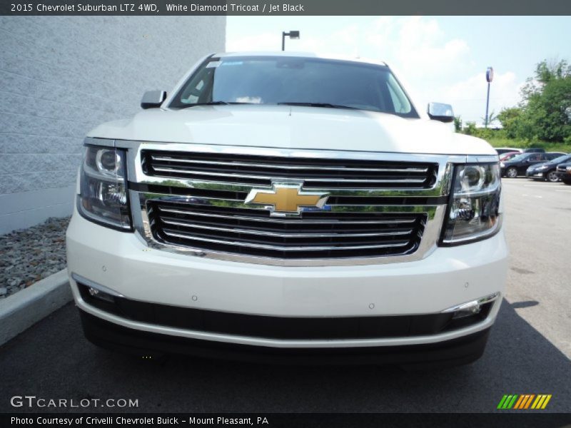 White Diamond Tricoat / Jet Black 2015 Chevrolet Suburban LTZ 4WD