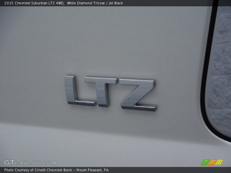White Diamond Tricoat / Jet Black 2015 Chevrolet Suburban LTZ 4WD