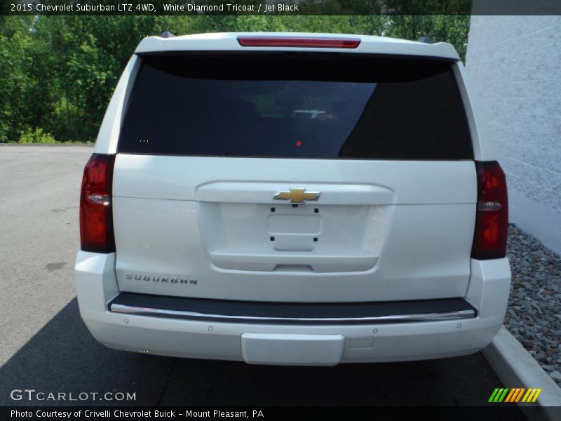 White Diamond Tricoat / Jet Black 2015 Chevrolet Suburban LTZ 4WD