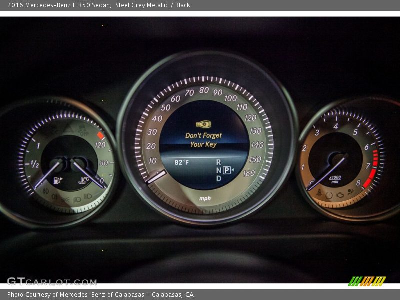 Steel Grey Metallic / Black 2016 Mercedes-Benz E 350 Sedan