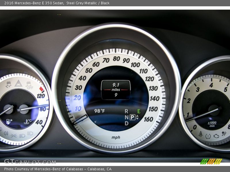 Steel Grey Metallic / Black 2016 Mercedes-Benz E 350 Sedan