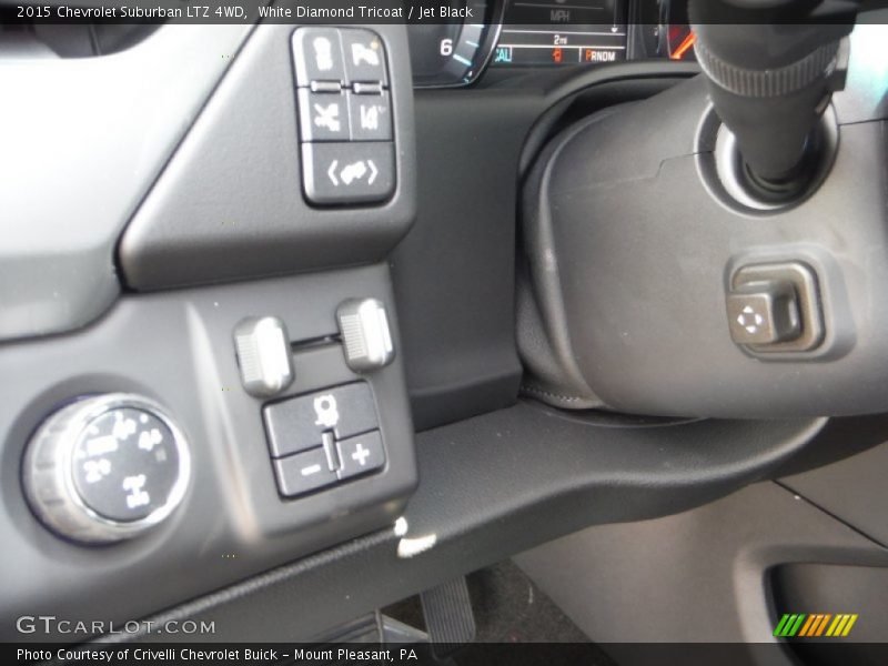 White Diamond Tricoat / Jet Black 2015 Chevrolet Suburban LTZ 4WD