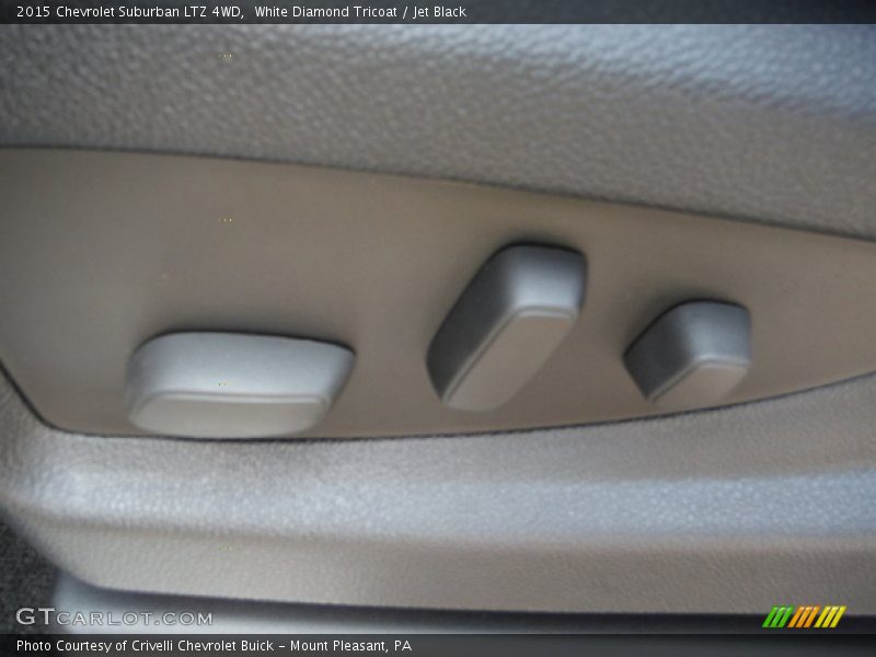 White Diamond Tricoat / Jet Black 2015 Chevrolet Suburban LTZ 4WD