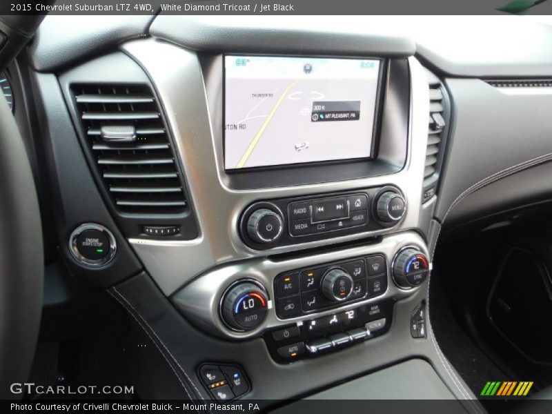 White Diamond Tricoat / Jet Black 2015 Chevrolet Suburban LTZ 4WD