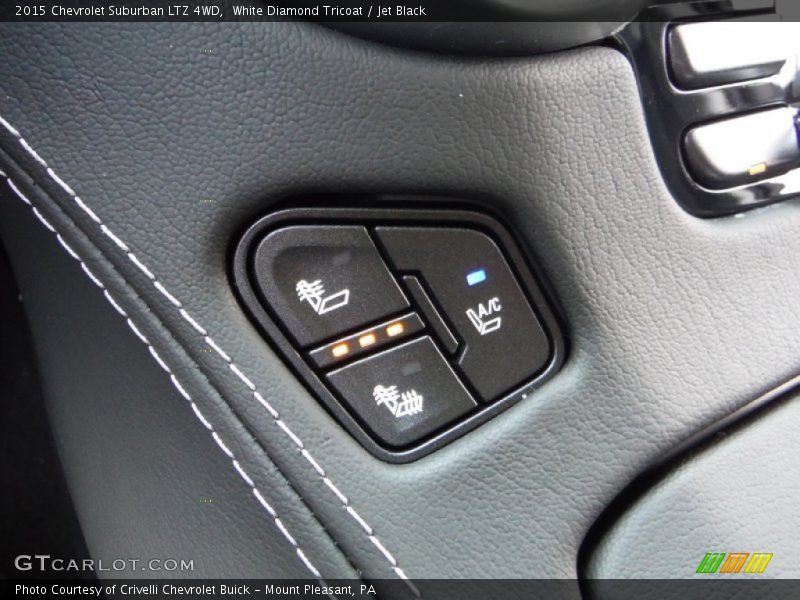 White Diamond Tricoat / Jet Black 2015 Chevrolet Suburban LTZ 4WD