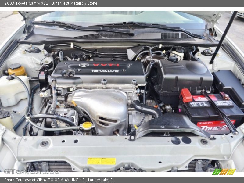 Lunar Mist Metallic / Stone 2003 Toyota Camry XLE