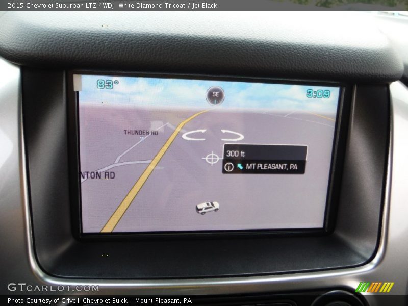 White Diamond Tricoat / Jet Black 2015 Chevrolet Suburban LTZ 4WD