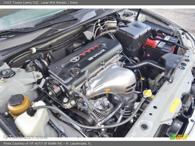 Lunar Mist Metallic / Stone 2003 Toyota Camry XLE