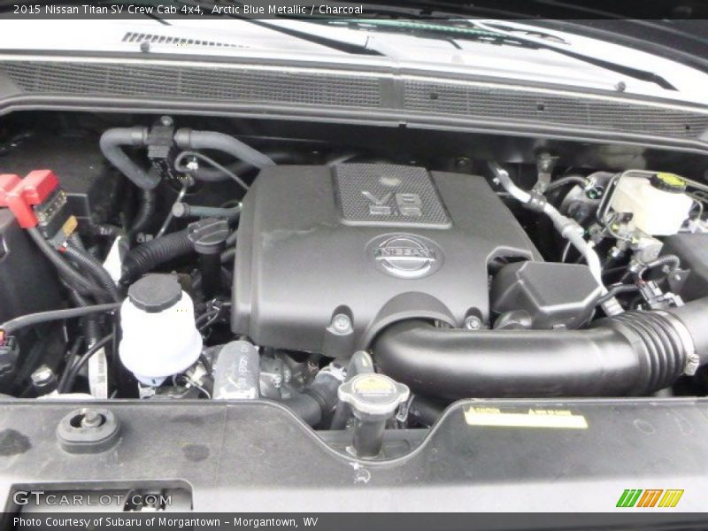 Arctic Blue Metallic / Charcoal 2015 Nissan Titan SV Crew Cab 4x4