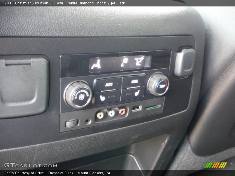 White Diamond Tricoat / Jet Black 2015 Chevrolet Suburban LTZ 4WD