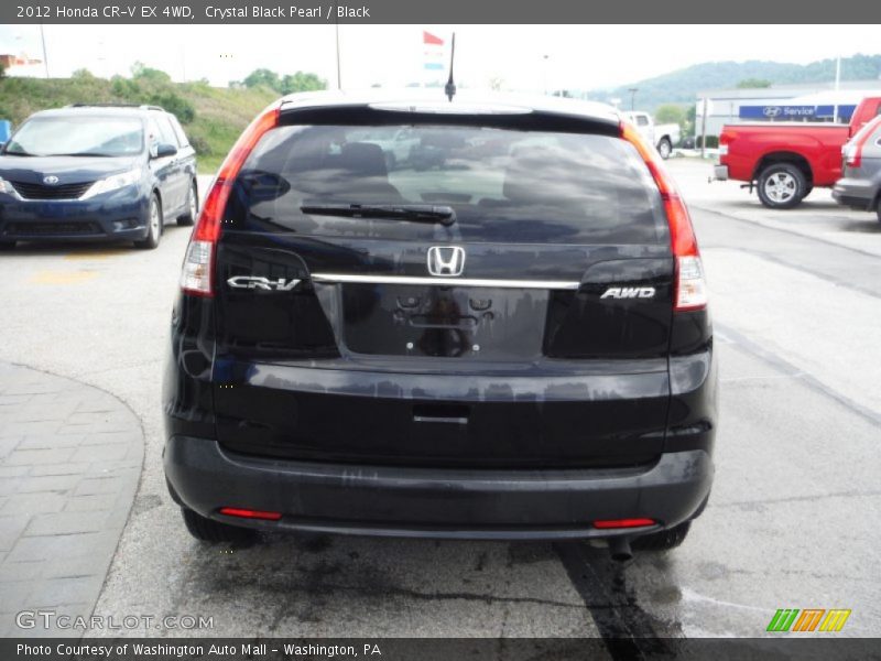 Crystal Black Pearl / Black 2012 Honda CR-V EX 4WD