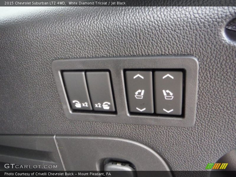 White Diamond Tricoat / Jet Black 2015 Chevrolet Suburban LTZ 4WD