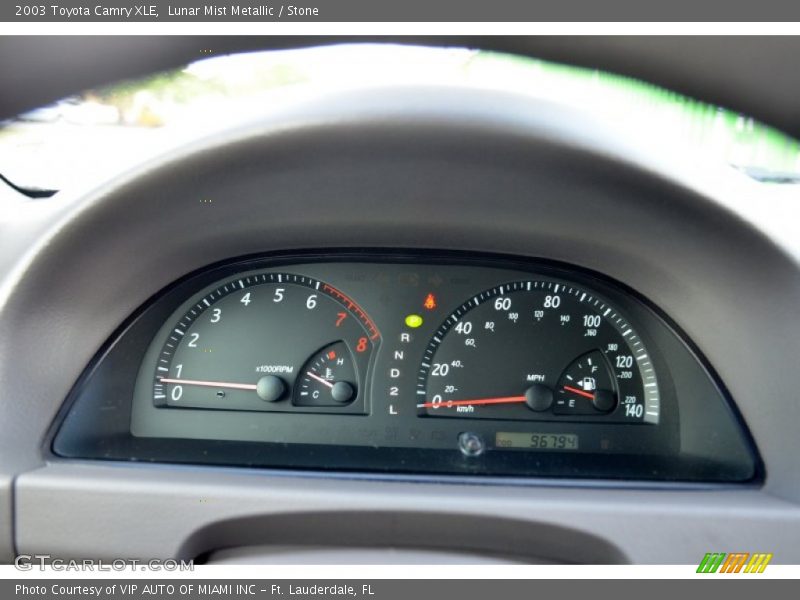 Lunar Mist Metallic / Stone 2003 Toyota Camry XLE