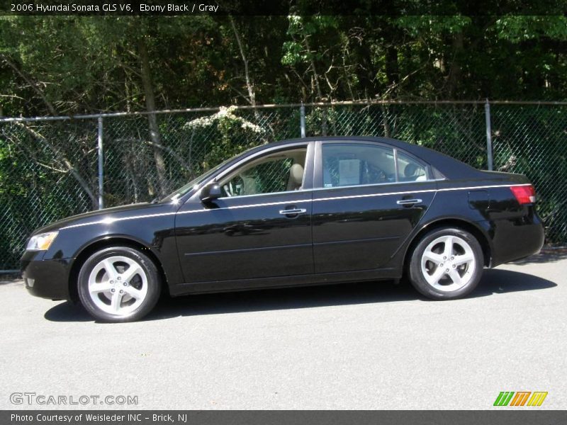 Ebony Black / Gray 2006 Hyundai Sonata GLS V6