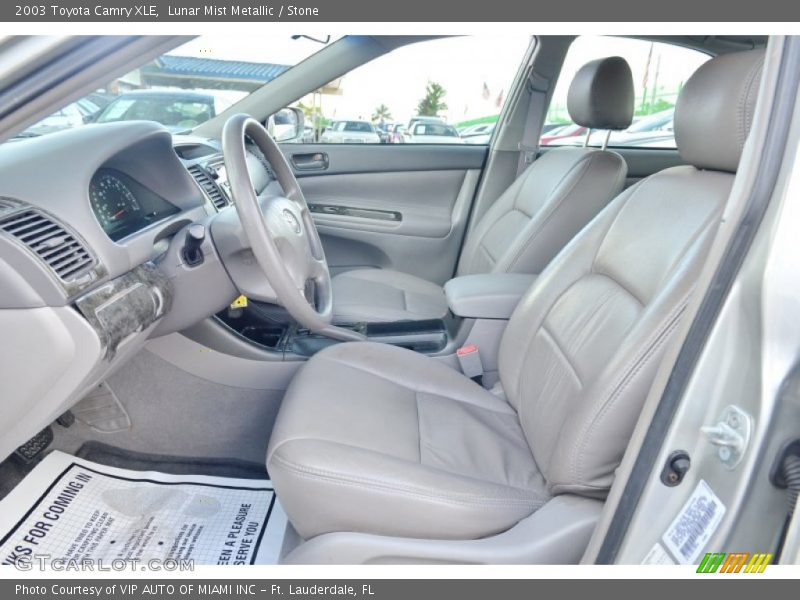 Lunar Mist Metallic / Stone 2003 Toyota Camry XLE