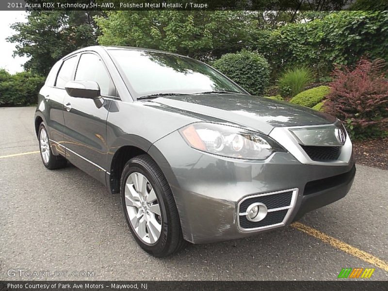 Polished Metal Metallic / Taupe 2011 Acura RDX Technology SH-AWD